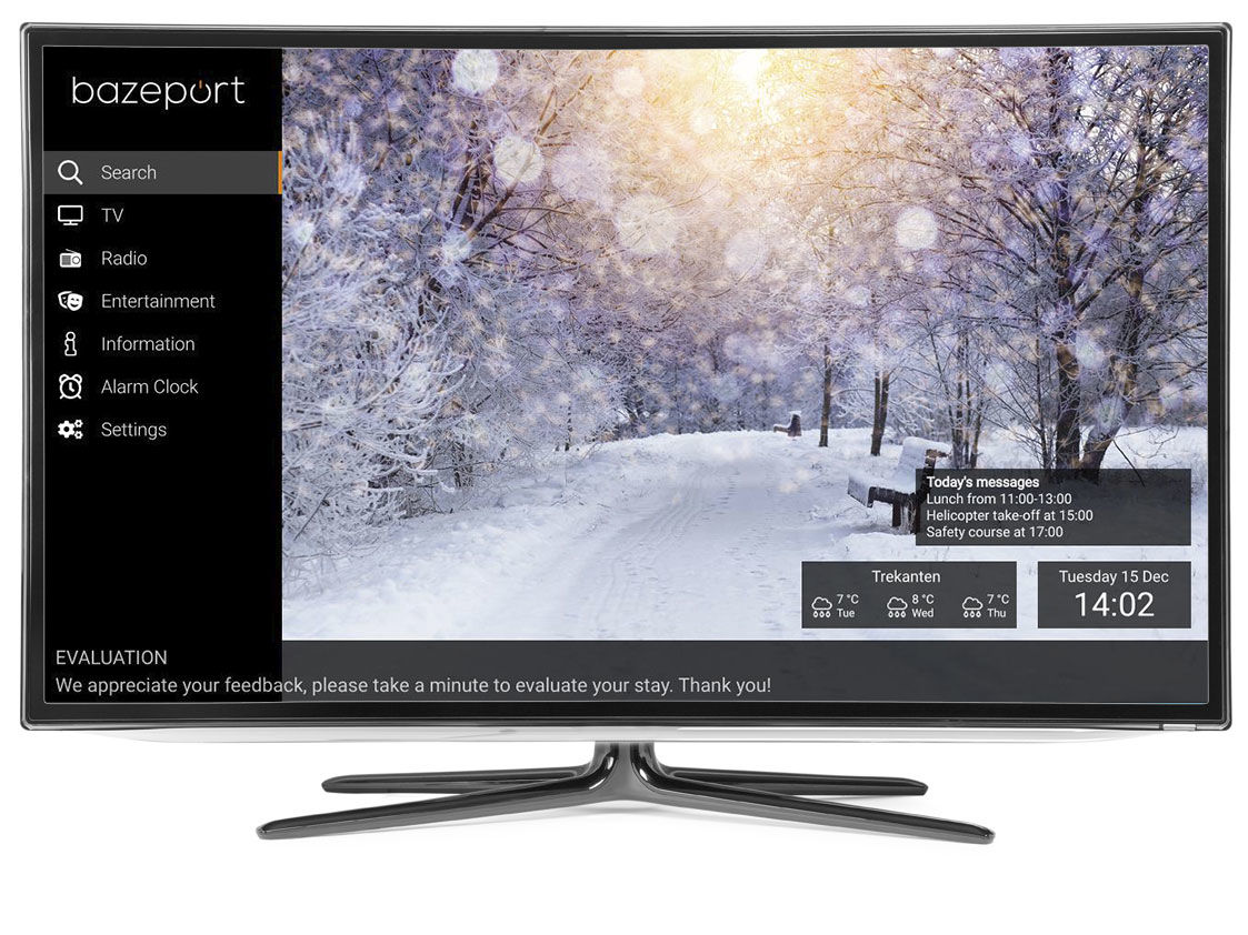 On screen messages on BazePort